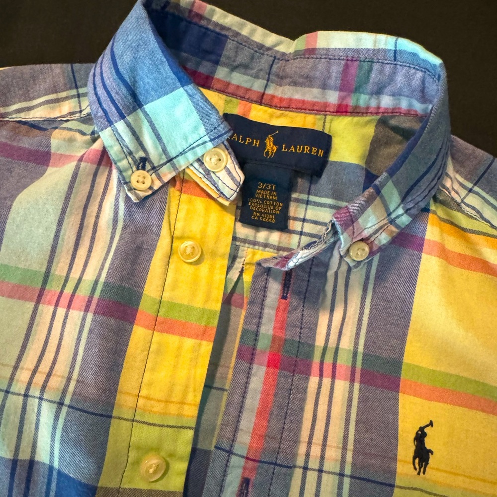 Plaid Polo 3t